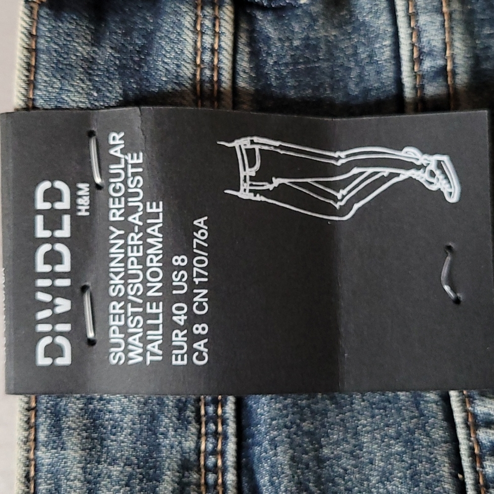 Super skinny regular waist jeans